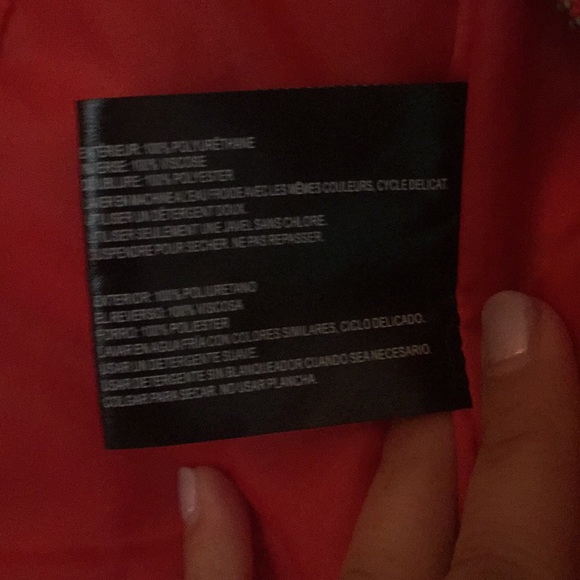 NWT FAUX LEATHER JACKET - Picture 6 of 6